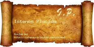 Istenes Placida névjegykártya
